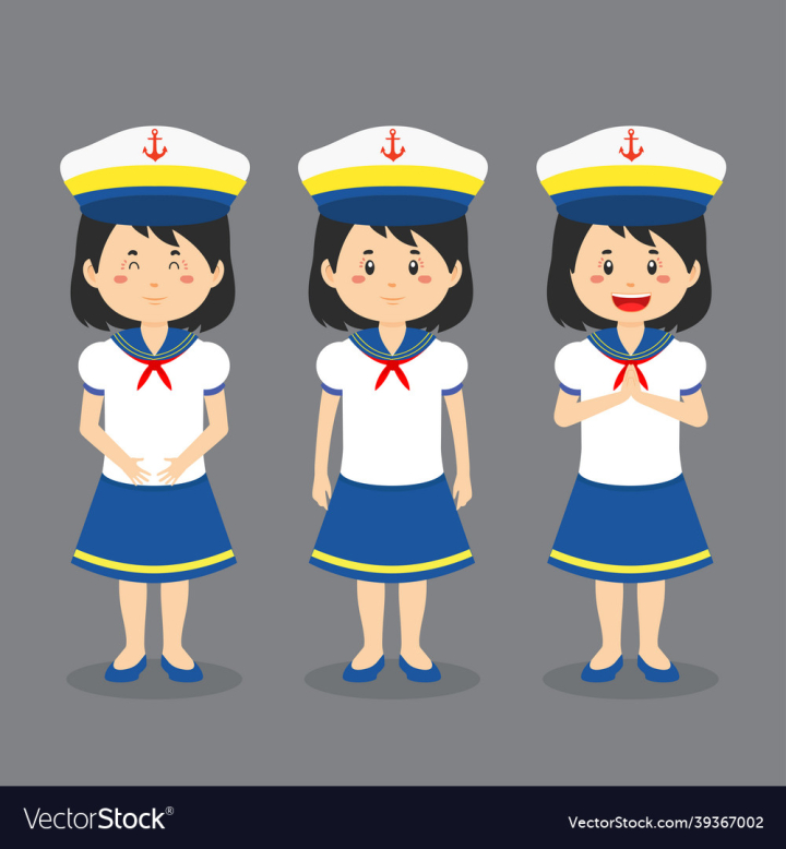 People,Profession,Sailor,Expressions,Character,Person,Man,Vector,Professional,Isolated,Male,Cartoon,Ship,Uniform,Officer,Illustration,Security,White,Cap,Cute,Work,Job,Woman,Occupation,Blue,Hat,vectorstock