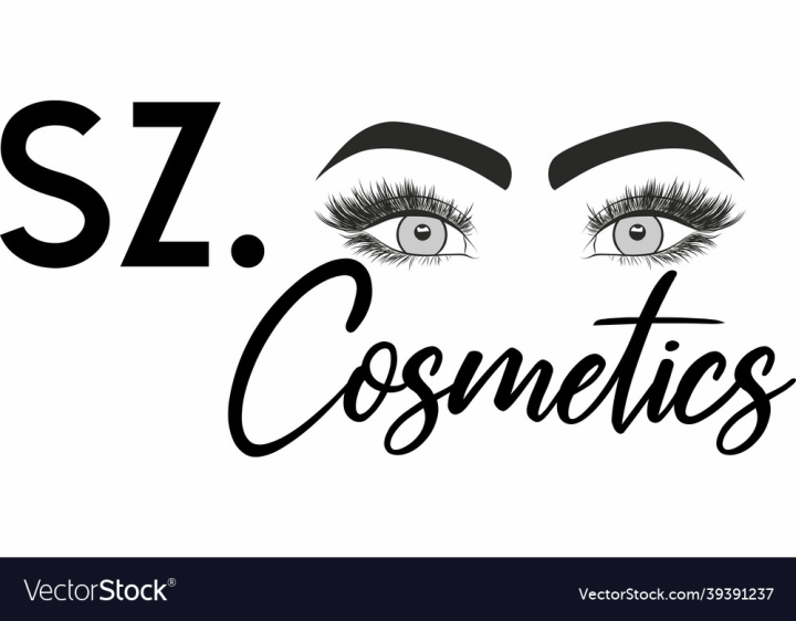 Cosmetics,Logo,Eyelashes,Eyebrows,Eyes,Icon,Lens,vectorstock