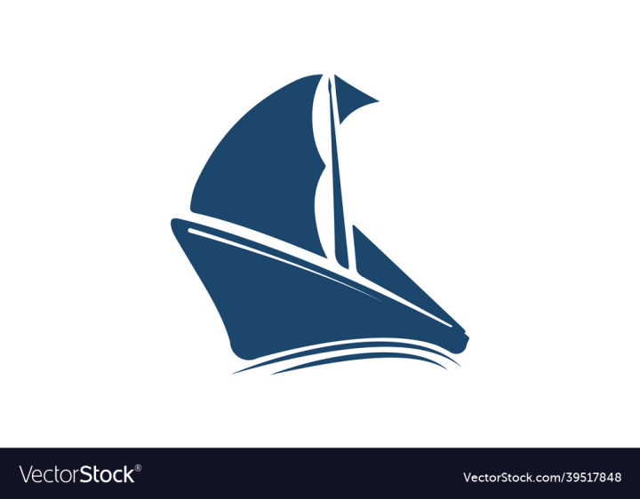 Free: boat and ship logo design with open curtain - nohat.cc