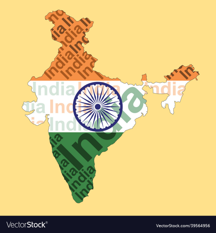 Map,India,Indian,Flag,Country,Holi,World,Minimalistic,Aesthetic,Independence,Day,vectorstock