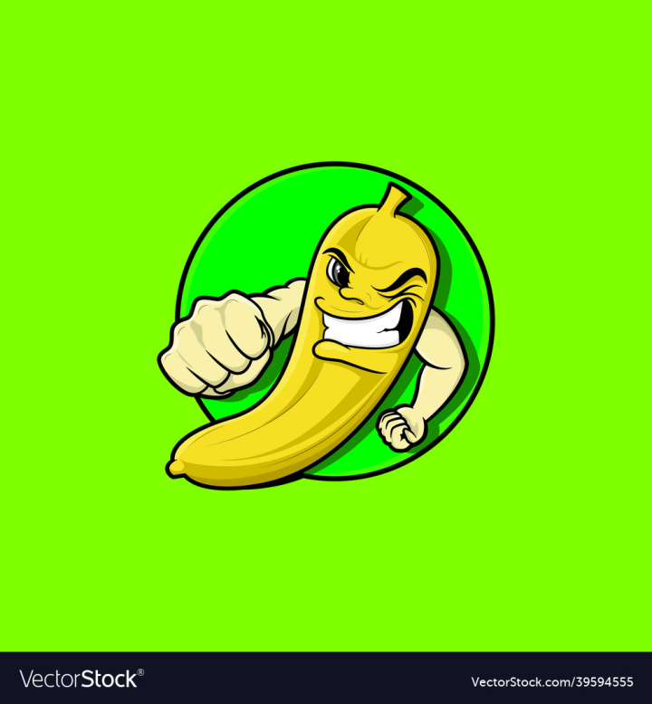 Cartoon,Funny,Banana,Food,Yellow,Fruit,vectorstock