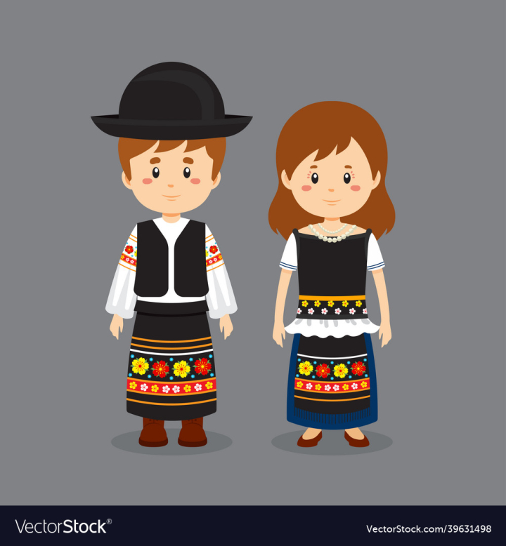 Dress,Hungary,Character,Couple,Cartoon,People,Traditional,Expressions,Costume,Ethnic,Cute,Girl,Boy,Person,Culture,Hat,Happy,Oriental,Country,Clothing,Child,Woman,Children,Europe,Folk,Nationality,Illustration,Art,vectorstock