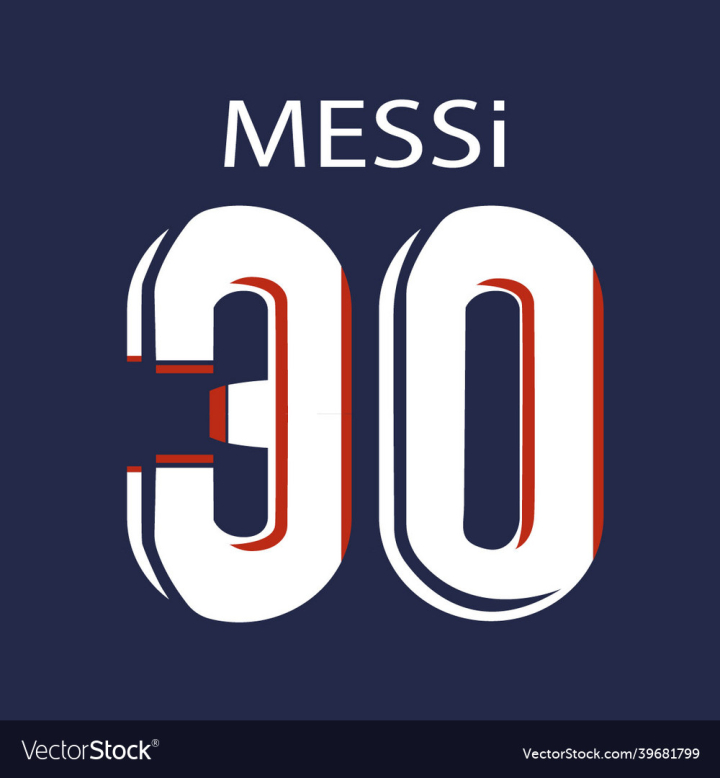 Jersey,Messi,Leo,Soccer,Psg,T-Shirt,30,Player,Football,Blue,Club,Champion,vectorstock