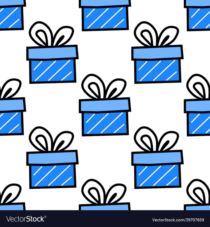 Tree,Christmas,Holiday,Blue,Winter,Decorate,Flat,Gift,Snowflake,Snow,Box,Bow,Give,Surprise,vectorstock