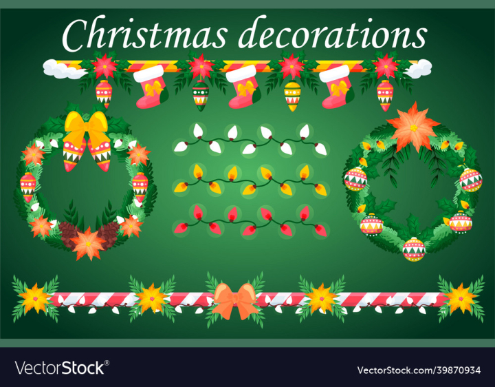 Christmas,Light,Decoration,Lights,Colorful,vectorstock