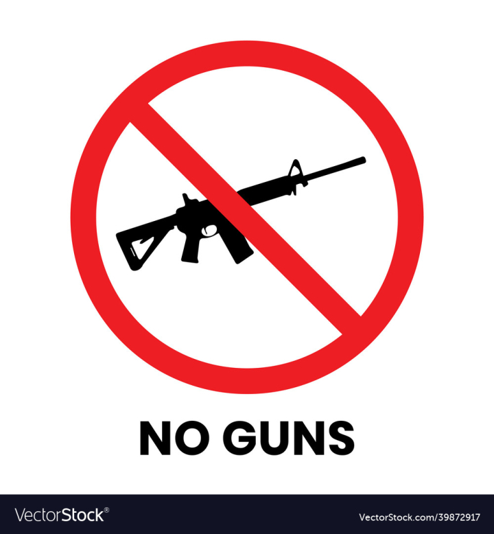 Free: no guns sign sticker with text inscription - nohat.cc