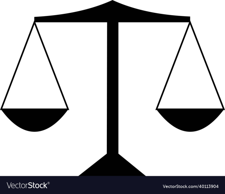 Balance scale isolated icon design Royalty Free Vector Image