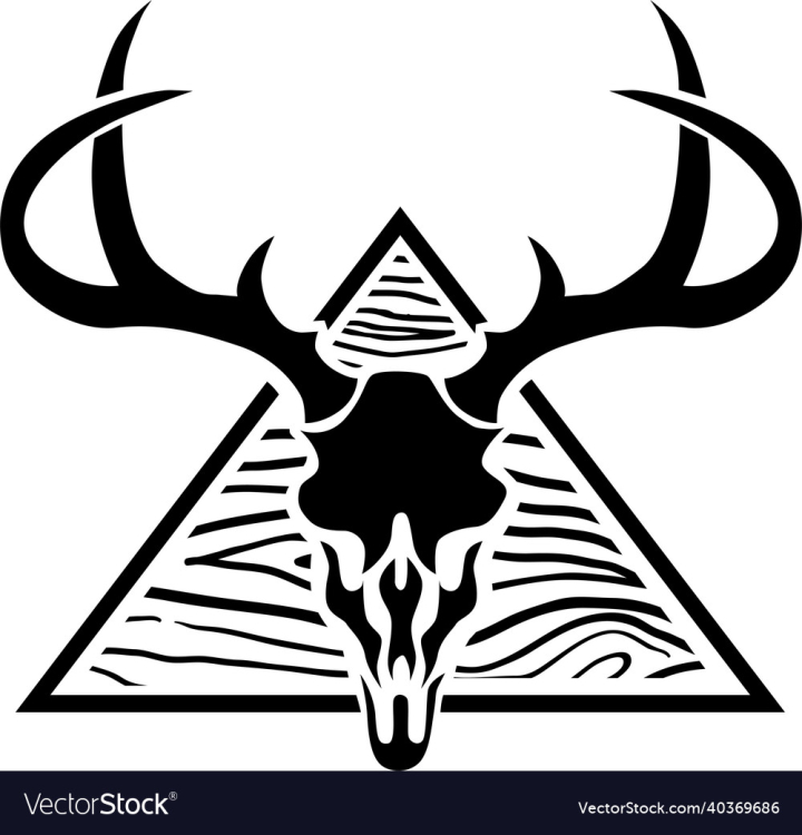Deer,Logo,Vintage,Hunt,Animal,Antler,Wildlife,Skeleton,Head,Symbol,Classic,Skull,Silhouette,Retro,Vector,Hunting,Tattoo,Outdoor,Design,Masculine,Community,vectorstock