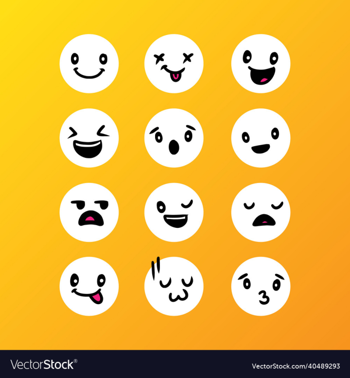 Cute,Emoticon,Hand,Drawn,Collection,Icon,Quality,Feeling,Premium,Facial,Emoji,Character,Emotion,Cheerful,Cry,Vector,Chat,Funny,Illustration,Expression,Heart,Angry,Art,Sign,Modern,Doodle,Yellow,Comic,Happy,Web,Simple,Face,Cool,Design,Drawing,Cartoon,White,Pictograph,Kiss,Sketch,Love,Laugh,Mood,Isolated,Message,People,Smile,Sad,Man,vectorstock
