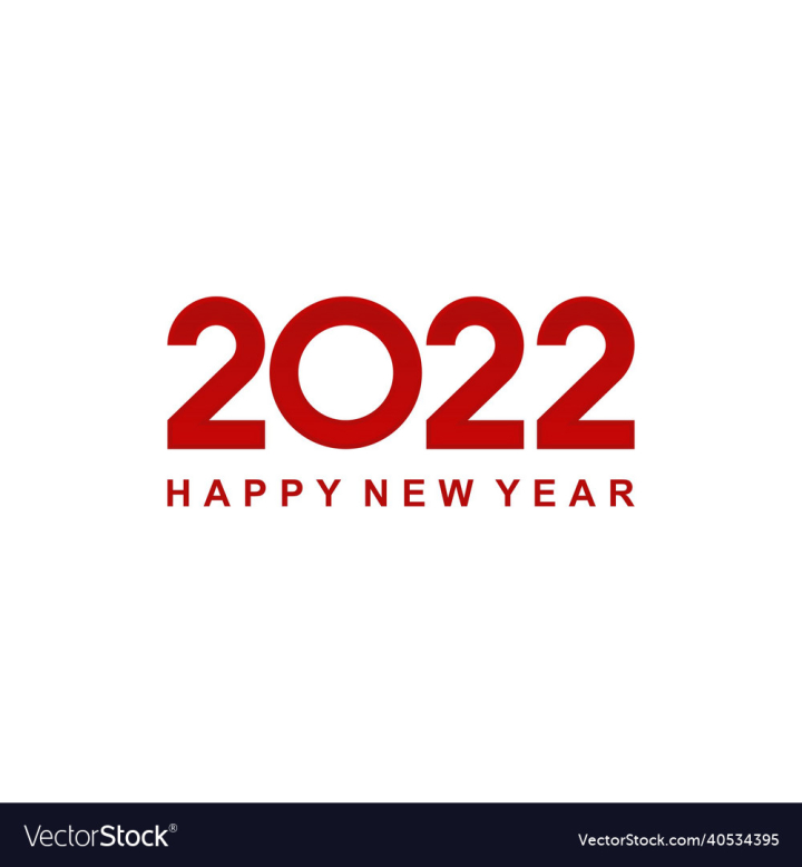 Year,New,Happy,2022,vectorstock