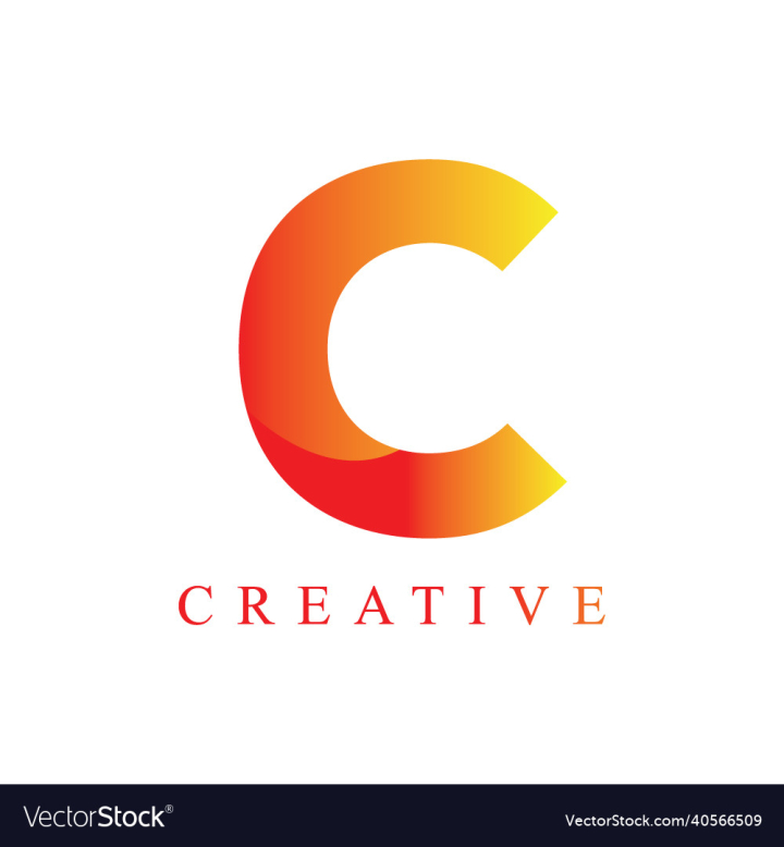 C,Letter,Logo,Template,vectorstock