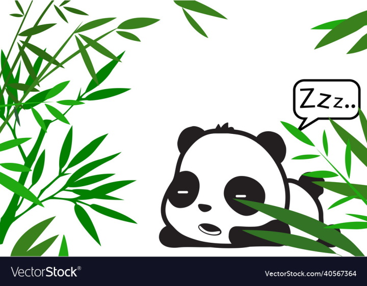 Panda,Cartoon,Bamboo,Wildlife,Animal,Cute,Illustration,Nature,Vector,China,Mammal,Bear,Zoo,Wild,Tree,Giant,Baby,Asia,Black,Green,Fun,Leaf,Plant,Design,Art,vectorstock