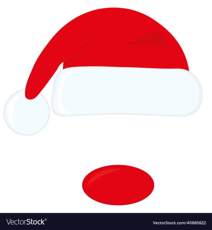 Abstract,Hat,Red,Nose,Rudolph,Christmas,Deer,Xmas,Vector,Illustration,New,Year,vectorstock