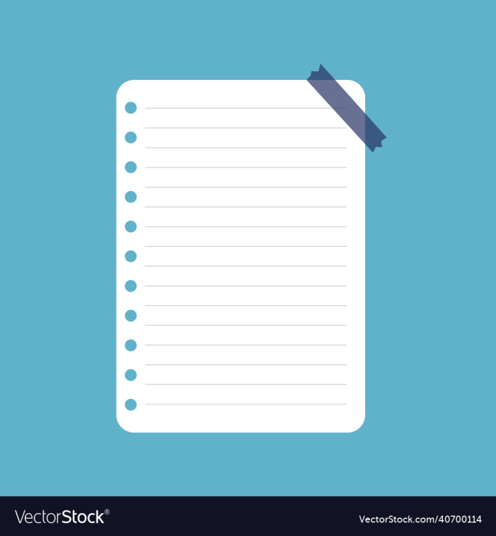 Paper,Note,Document,Blank,Isolated,Message,Page,Background,White,Empty,Space,Business,Pad,Office,Sheet,Notebook,Memo,Reminder,Write,List,Book,Object,School,Design,Binder,vectorstock