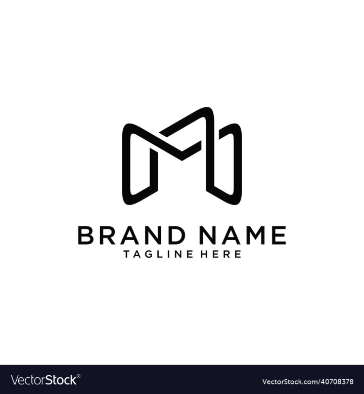 MM alphabet monogram vector letter logo design template creative modern mm  logo design m logo design white background Stock Vector