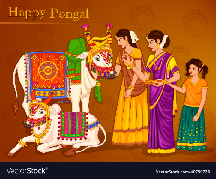Pongal,Happy,Tamil,Nadu,Festival,vectorstock