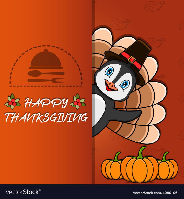 Thanksgiving Retro Cartoon Pattern Design Vector Download