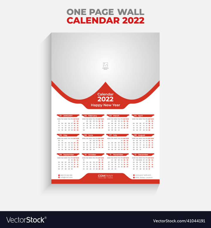 2022,Desk,Planner,Wall,Calendar,Creative,Stocks,Corporate,Design,Year,Modern,Unique,One,Page,Elegant,Week,Starts,Template,Variation,Stationery,vectorstock