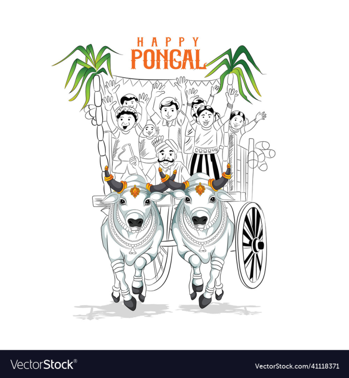 Pongal,Hindu,Festival,India,vectorstock