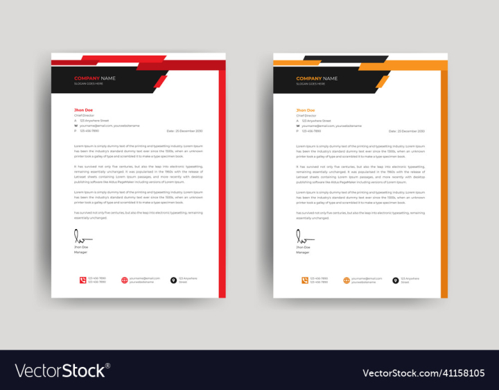 Letterhead,Svg,Template,Corporate,Modern,Background,Black,Minimal,Red,Simple,Yellow,Best,Abstract,Document,Text,Word,Vector,vectorstock