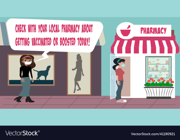 Pharmacy,Vaccination,Education,Shots,Neighborhood,Helping,Responsibility,Disease,Caring,Outreach,Indian,Community,Information,Health,Booster,Care,Promotion,Vector,Illustration,Comic,Background,Store,Concept,Character,Shop,Business,People,Cartoon,Woman,Person,Customer,vectorstock