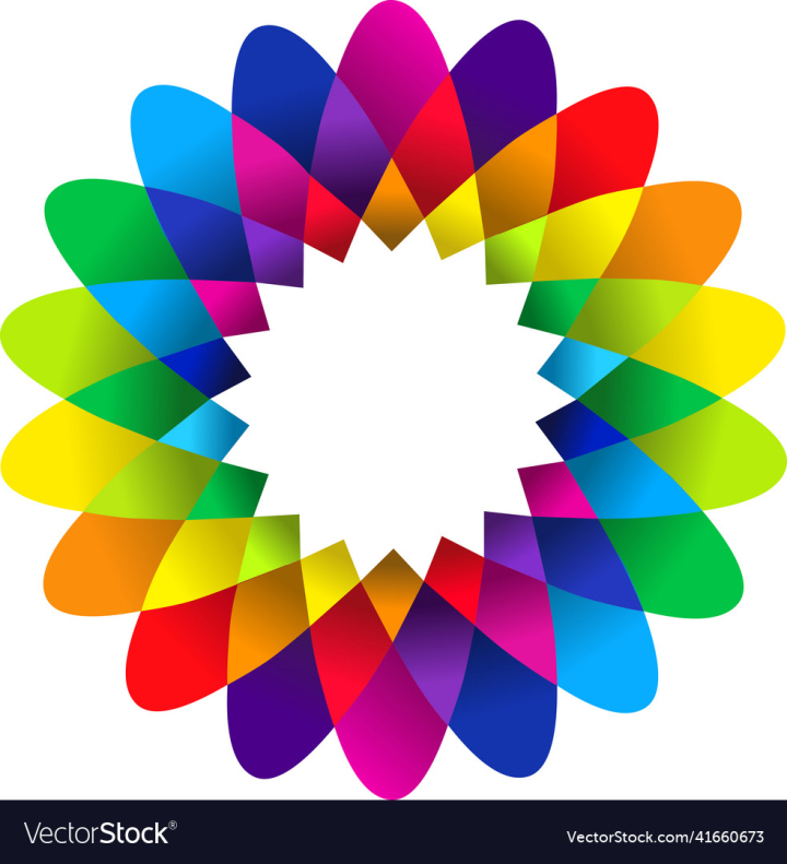Logo,Flower,Color,Design,Star,Circle,vectorstock