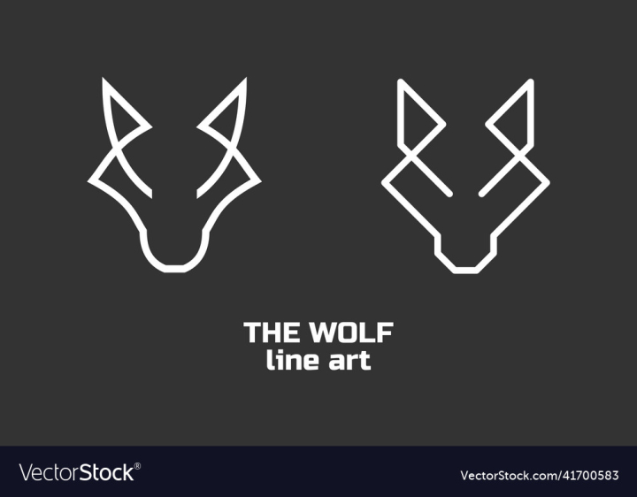 Logo,Icon,Line,Wolf,Art,Simple,Animal,Mockup,Lineart,Vector,Wild,Typography,vectorstock