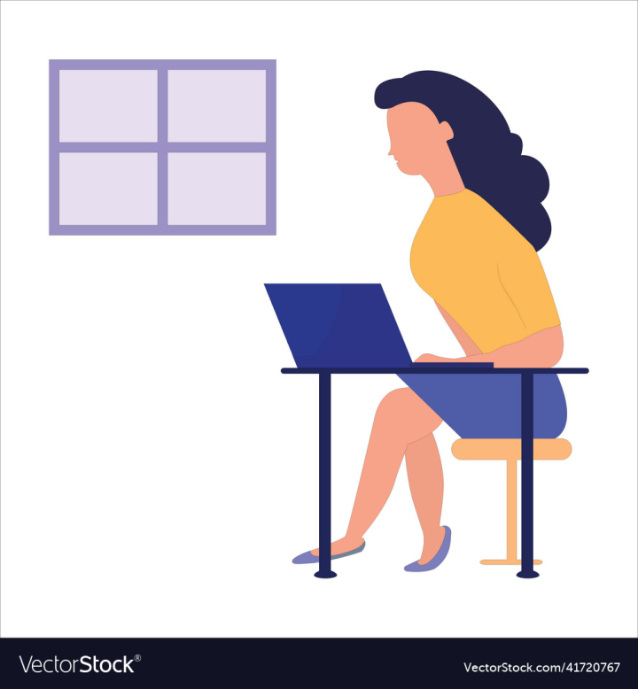 Girl,Concept,Laptop,Illustration,People,Network,Young,Study,Isolated,Technology,Employee,Adult,Flat,Online,Freelancer,Quarantine,Freelance,Freelancing,Vector,Sitting,Business,Using,Internet,Computer,Communication,Office,Person,Cartoon,Modern,Student,Background,Design,Home,Workplace,Conflict,Cafe,Worker,Woman,Chair,Work,Table,Job,Education,Female,Character,Happy,Male,Lifestyle,vectorstock