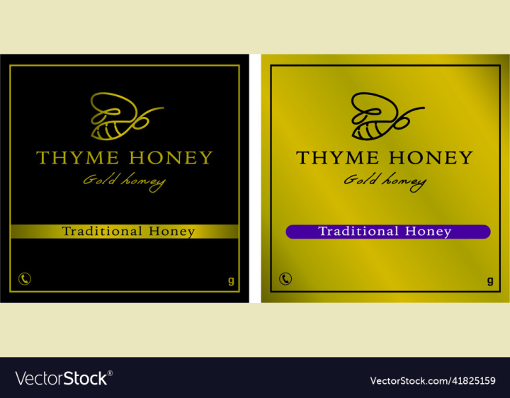 vectorstock,Honey,Bee,Label,Sticker,Logo,Honeycomb