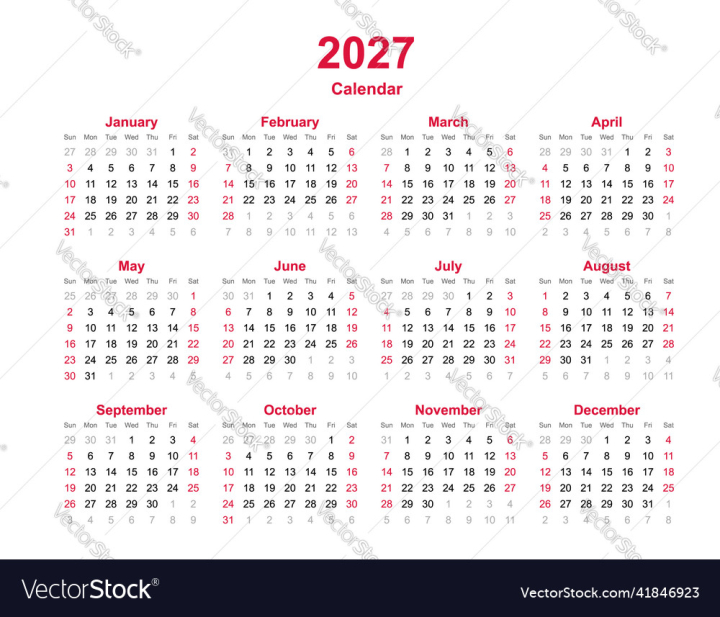 vectorstock,2027,Calendar,Year,Background,Business,Month,Template,August,April,Planning,Yearly,Eps,Diary,Week,Chart,Schedule,Vector,Event,Illustration,Annual,Day,Time,Date,Planner,Monthly,Organizer,Office,March,Number,June,May,July,February,January,Design,October,November,September,December,Appointment