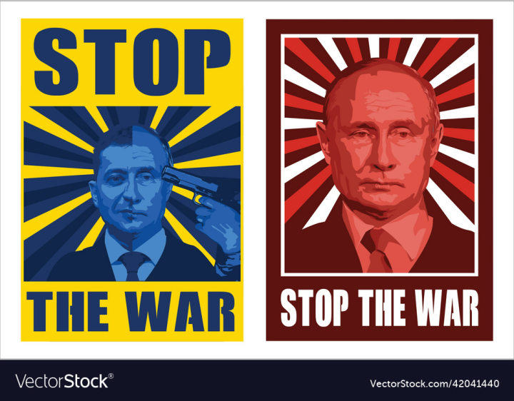 vectorstock,Ukraine,Putin,War,Peace,No,Stop,The