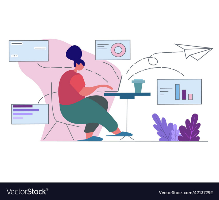 vectorstock,Computer,Girl,Flat,Person,People,Illustration,Background,Design,Student,Internet,Woman,Work,Business,Young,Job,Technology,Concept,Freelancer,Freelance,Vector,Home,Modern,Laptop,Table,Office,Female,Sitting,Character,Creative,Worker,Online,Workplace,From