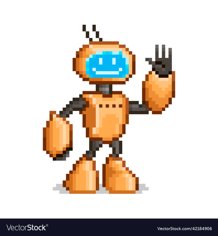 vectorstock,Anthropomorphic,Robot,Cartoon,Display,Colorful,Art,Comic,Happy,Hello,Design,Simple,Flat,Character,Cute,Banner,Funny,Technology,Pixel,Assistant,Cheerful,Emoticon,Cyborg,Helper,Ai,Emoji,Graphic,Illustration,Artwork,Clipart,Hi,80s,Console,Game,Retro,Style,Icon,Sticker,Screen,Tech,Science,Service,Toy,Smile,Humor,Monitor,Poster,Intelligence,Vector