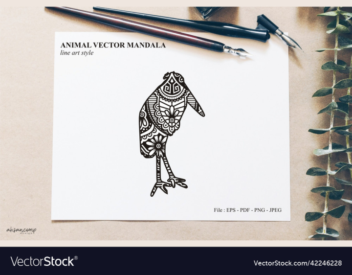 vectorstock,Animal,Mandala,Line,Art,Doodle,Coloring,Pages,Boho,Style,Fish,Poodle,Ethnic,Tattoo,Design,Vector