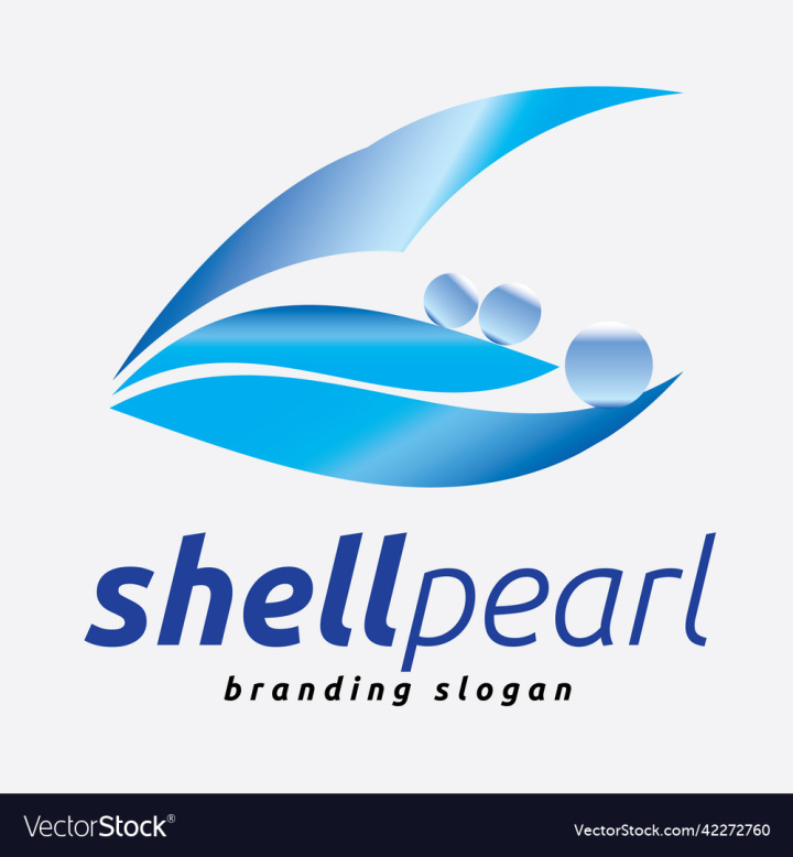 Luxury pearl in clam shell logo concept design template Stock Vector |  Adobe Stock