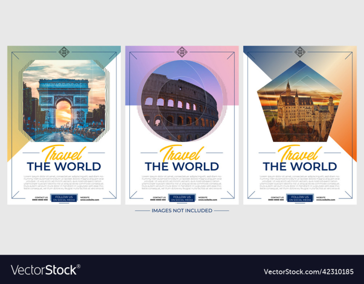 vectorstock,Travel,Template,Banner,Flyer,Web,Editable