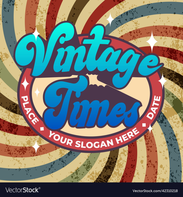 vectorstock,Effect,Logo,Background,Editable,Text,Grunge,Old,Classic