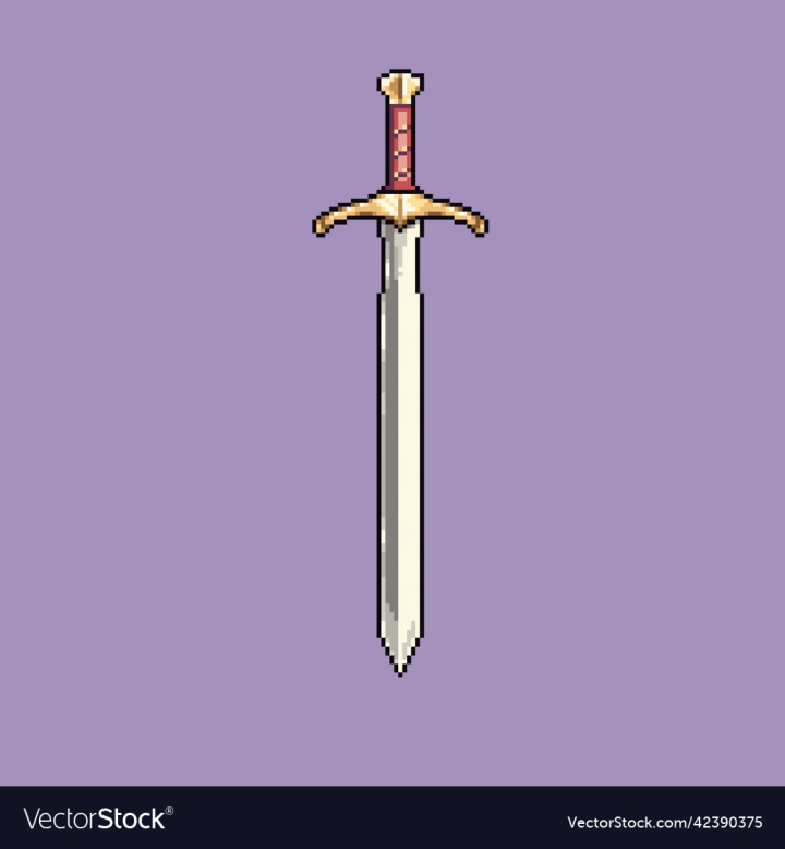 vectorstock,Game,Broadsword,Art,Pixel,Iron,Graphic,Illustration,Asset,Icon,Knight,Emerald,Gem,Battle,Isolated,Sword,Blade,Dagger,Handle,Melee,Inlaid,Claymore,Vector,Development,Old,Military,War,Item,Object,Weapon,Symbol,Metal,Square,Set,Steel,Rectangle
