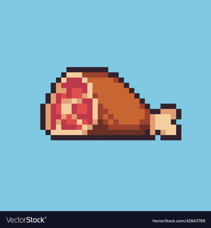 Free Pixel Art Meat For Game Development Or Asset Nohatcc