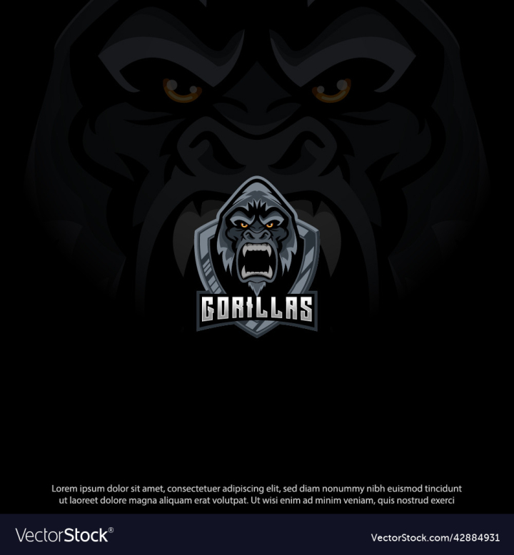 Free: gorillas mascot logo - nohat.cc