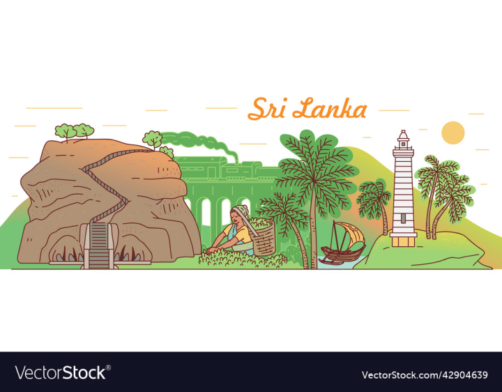vectorstock,Landmarks,Sri,Lanka,Buddhism