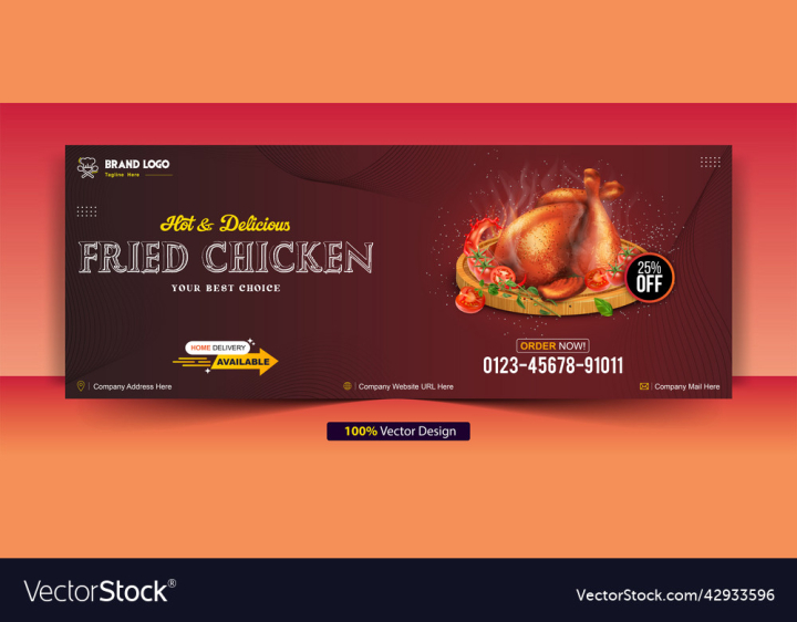 Free: fried chicken facebook cover web banner design - nohat.cc