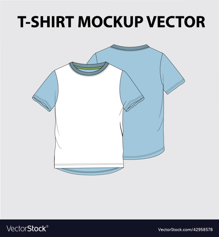 vectorstock,T-Shirt,Mockup,Vector,Design