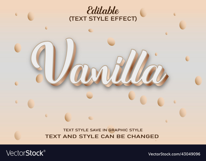 vectorstock,Effect,3d,Style,Text,Vanilla,Background,Design,Milk,Font,Typography,Alphabet,Typeface,Scoop,Illustration,Ice,Summer,Label,Dairy,Fresh,Cream,Sweet,Sugar,Delicious,Typeset,Vector