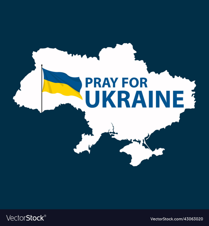 vectorstock,Pray,For,Flag,Ukraine,Map,Russia,No,War