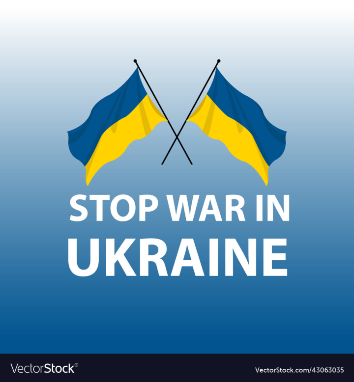vectorstock,Flag,Ukraine,Map,Pray,For,Russia,No,War