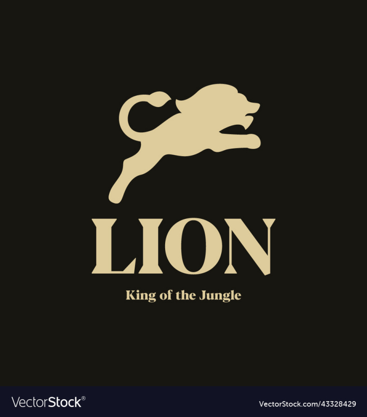 vectorstock,Lion,Lions,King,Of,The,Jungle,Animal,Animals,Bold,Strong,Logo,Jumping,Roar