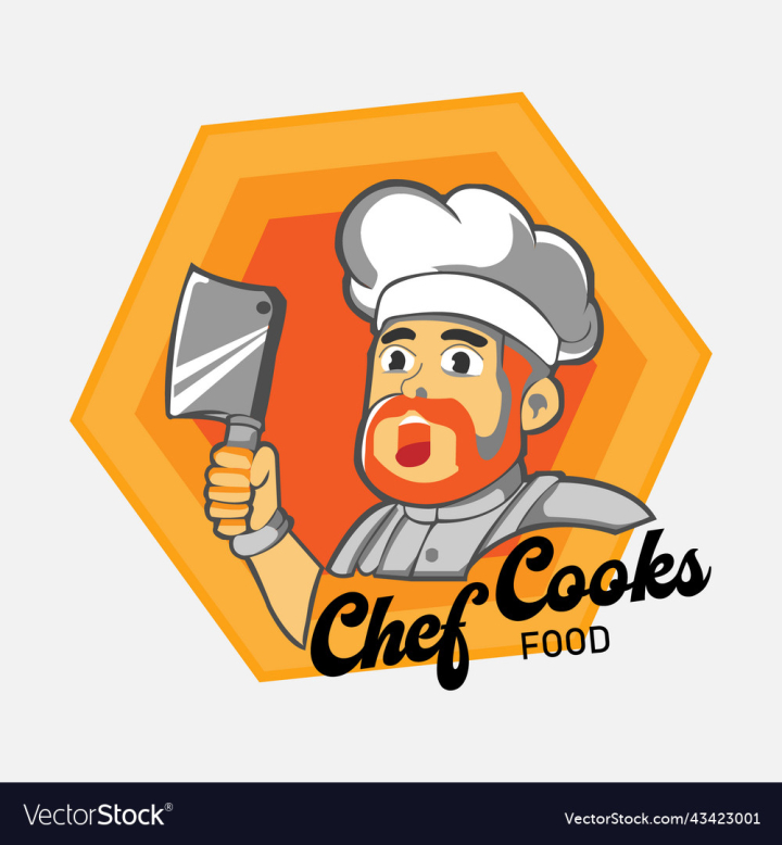 vectorstock,Logo,Food,Creative,Gaming,Esports,Design,Illustrator,Maker,Mascot,Illustration,Chef,Cooking