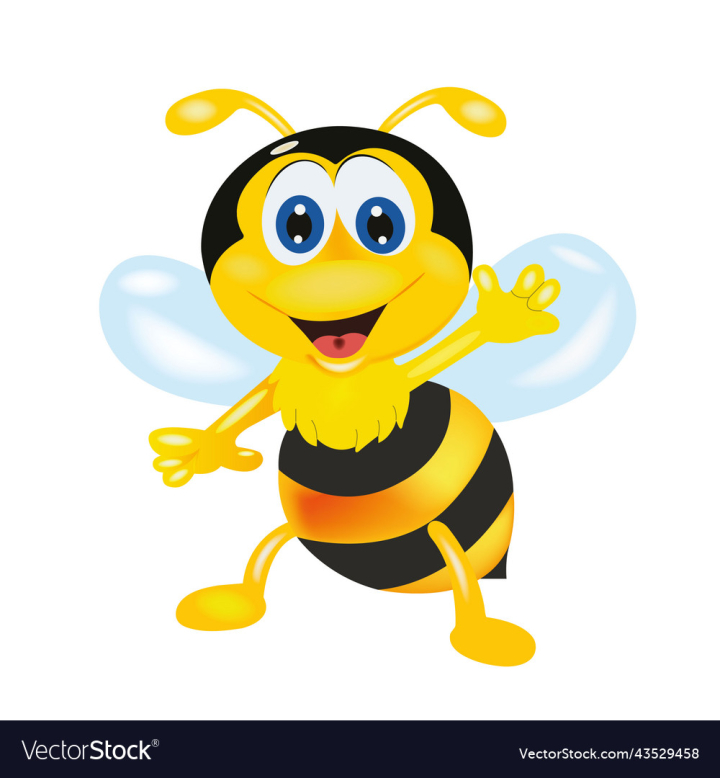 vectorstock,Cartoon,Animal,Flower,Fly,Yellow,Insect,Bee,Flying,Cute,Honey,Wasp,3d,Vector,Illustration,Happy,Black,Nature,Sweet,Wing,Character,Bug,Smile,Funny,Bumblebee,Art