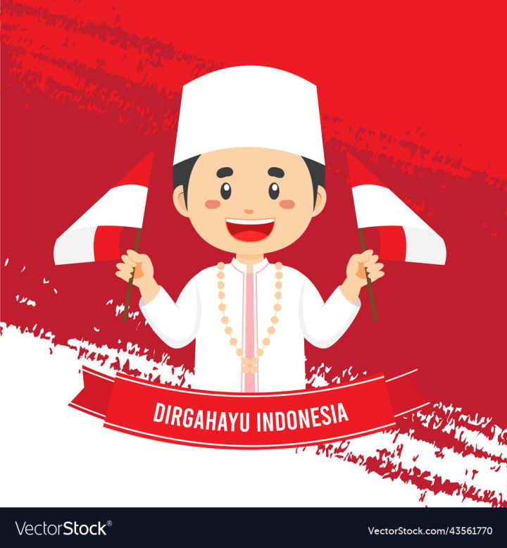 vectorstock,Independence,Day,Character,Cartoon,Boy,Happy,Hat,Background,Red,Person,Template,Male,Christmas,Banner,Concept,Indonesia,Smiling,Vector,Black,Hair,Asian,Flat,Portrait,Fur,Isolated,Holding,Multicolored,Wearing,Celebrating,Short